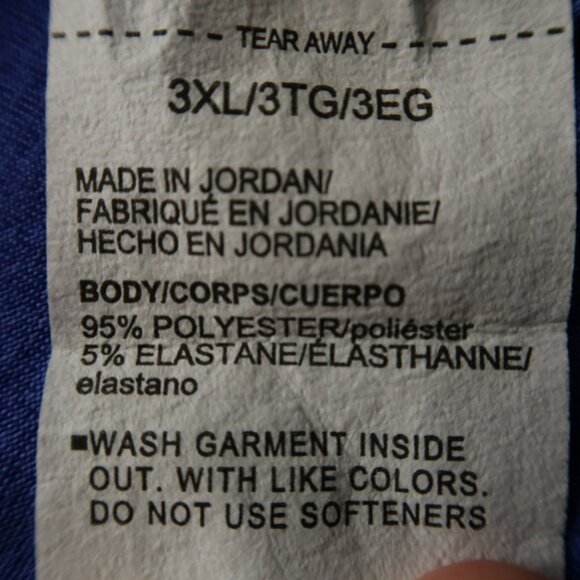 Under Armour Blue-Black DayGlo Striped The Playoff Polo (3XL) OMG - Picture 11 of 12